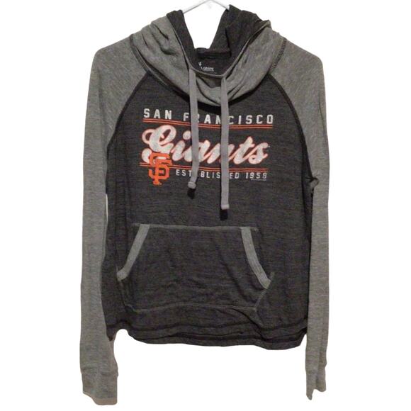 Soft As A Grape SF Giants Hoodie Women's Medium Gray Pullover MLB Baseball - Picture 3 of 6